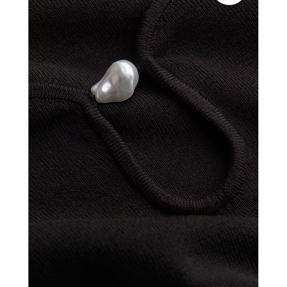NWT H&M Bead Detail Knit Top - Picture 4 of 5
